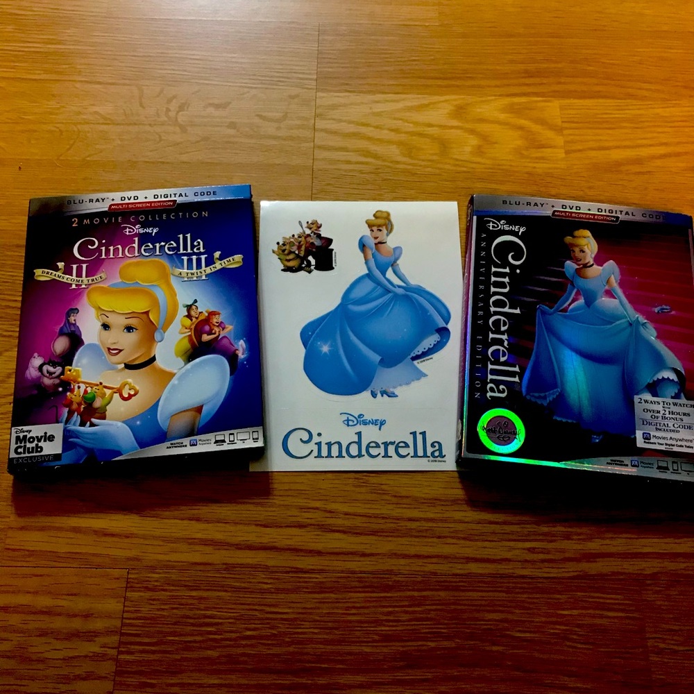 BRAND NEW, UNOPENED: Cinderella and Cinderella II & III